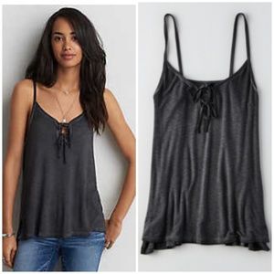 AEO Knotted Swing Spaghetti Strap Top NWT
